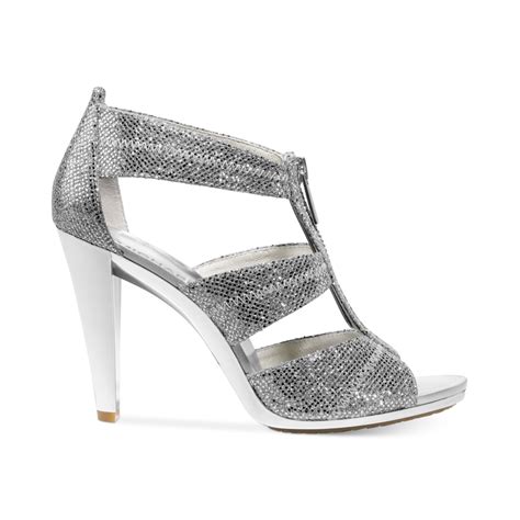 michael kors shoes for women sliver gittler|Michael Kors silver shoes women.